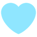 light blue heart discord