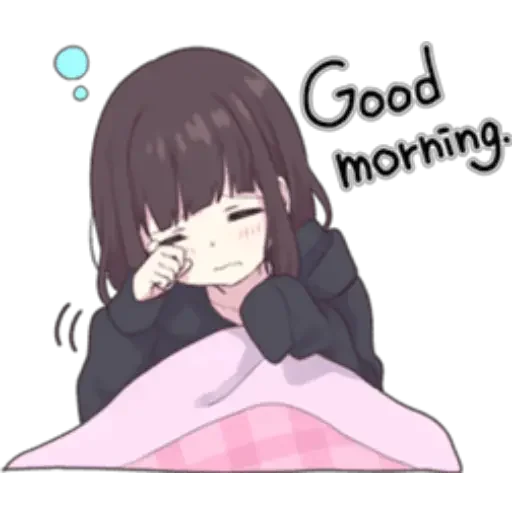 good morning anime cute