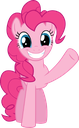 my little pony pinkie pie waving