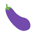 eggplant emoji simple