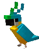 minecraft parrot gif transparent