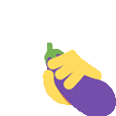 eggplant stroke emoji