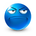 blue emoji face meme