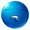funny emoji blue