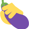 eggplant hand emoji discord
